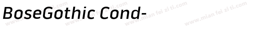 BoseGothic Cond字体转换
